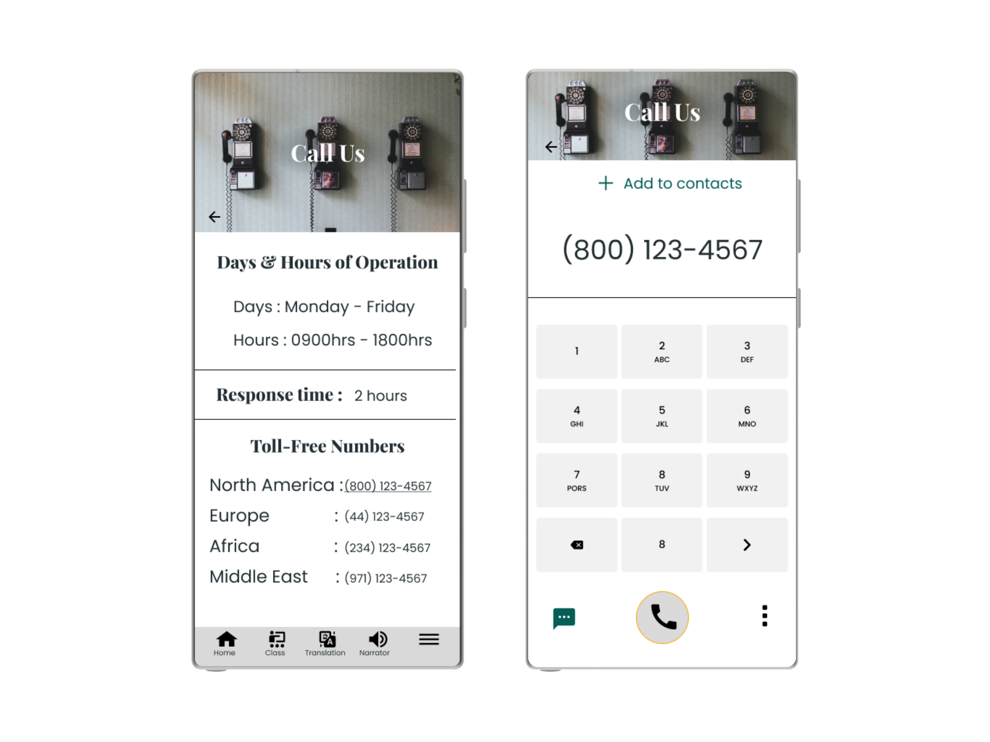 photo of Call Us